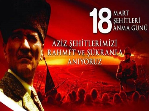 İlçemiz Kaymakamı Sayın Hasan AKBULUT'un 18 Mart Şehitleri Anma Günü Mesajı